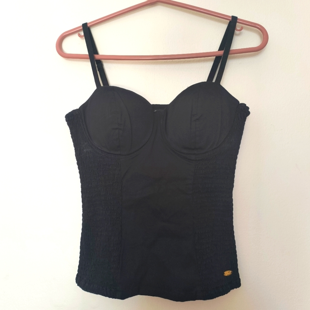 Black Guess Bustier Style top Size S/M